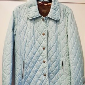 Blue Coach Quilted Jacket